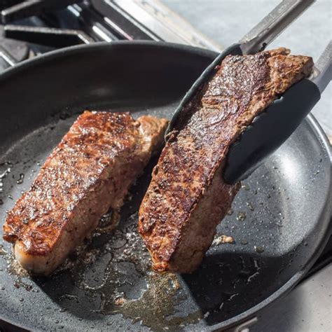 america's test kitchen strip steaks